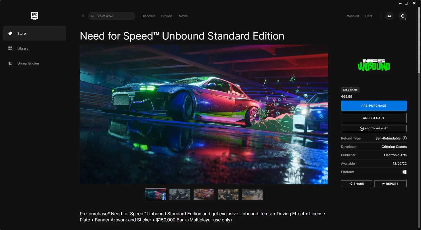Скриншот Epic Games Store 2