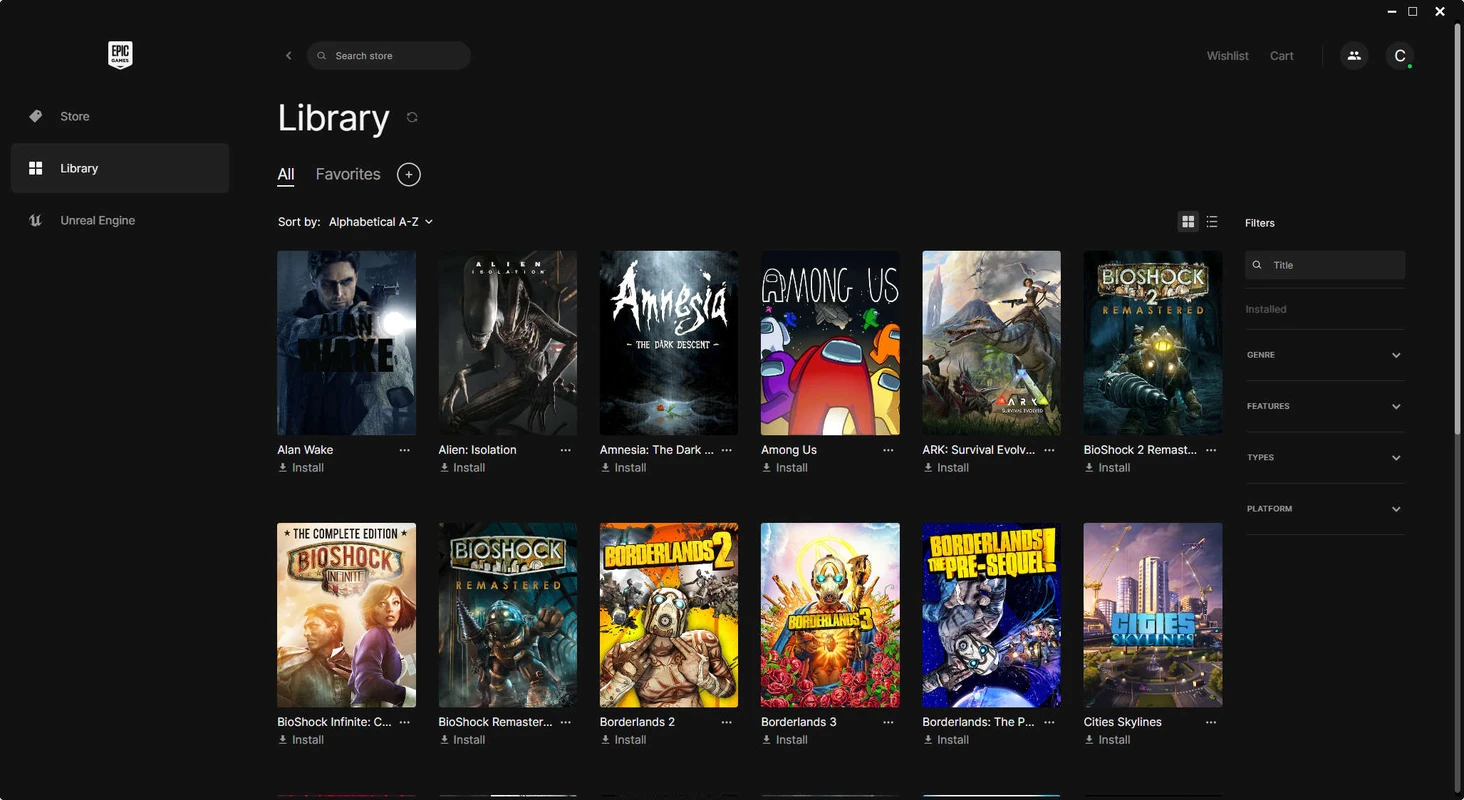 Скриншот Epic Games Store 3