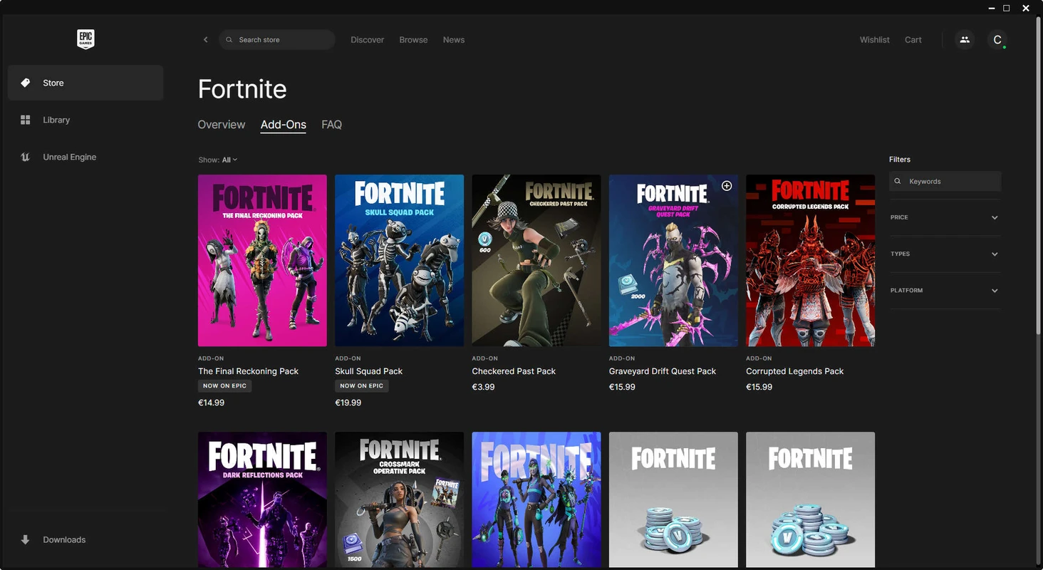 Скриншот Epic Games Store 4